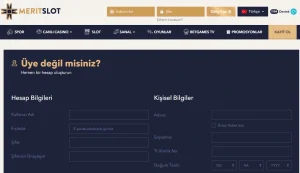 Meritslot Kayıt Ol Resmi